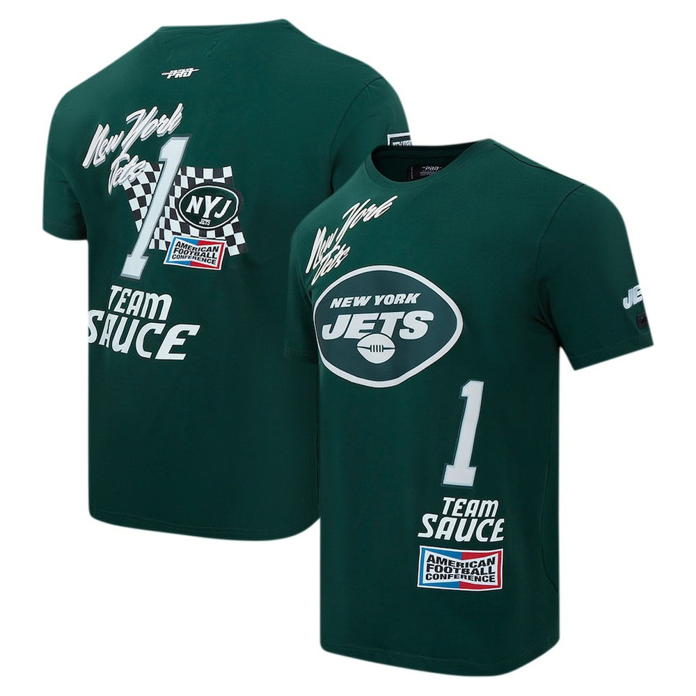 Ahmad Sauce Gardner New York Jets Pro Standard Fast Lane Name & Number Player T-Shirt - Green on sale