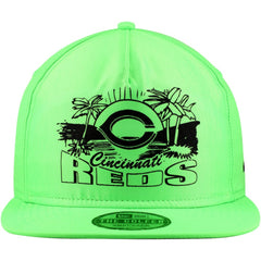 Cincinnati Reds Neon Golfer Snapback Hat - Green | New Era