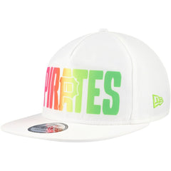 Pittsburgh Pirates Spring Spectrum Golfer Snapback Hat - White | New Era