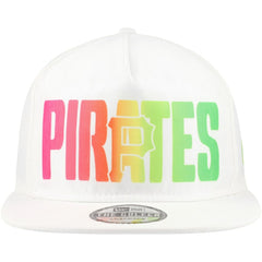 Pittsburgh Pirates Spring Spectrum Golfer Snapback Hat - White | New Era