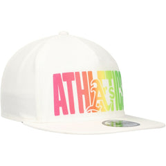 Athletics Spring Spectrum Golfer Snapback Hat - White | New Era