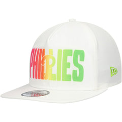 Philadelphia Phillies Spring Spectrum Golfer Snapback Hat - White | New Era