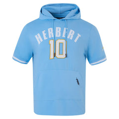 Justin Herbert Los Angeles Chargers Pro Standard Player Name & Number Hoodie T-Shirt - Powder Blue for sale