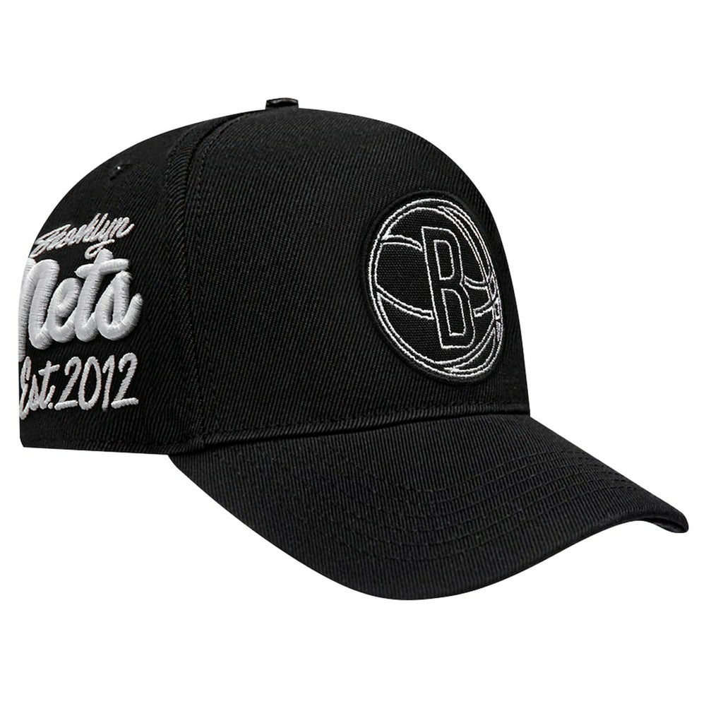 Brooklyn Nets Pro Standard Paint the City Pinch Front Snapback Hat - Black outlet