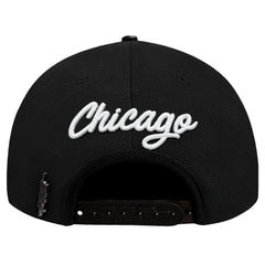 Chicago Bulls Pro Standard Paint the City Pinch Front Snapback Hat - Black cheap