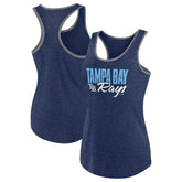 Tampa Bay Rays Profile Women's Plus Size Tank Top - Navy