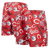 Cincinnati Reds Pro Standard Toss Logo Woven Shorts - Black
