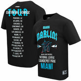 Miami Marlins Pro Standard Oversized City Tour T-Shirt - Black