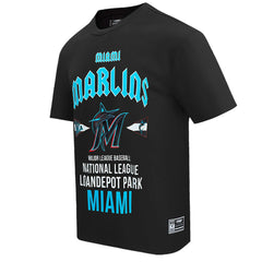 Miami Marlins Pro Standard Oversized City Tour T-Shirt - Black