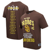 San Diego Padres Pro Standard Oversized City Tour T-Shirt - Brown