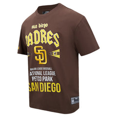 San Diego Padres Pro Standard Oversized City Tour T-Shirt - Brown