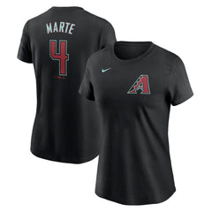 Ketel Marte Arizona Diamondbacks Women's 2024 Fuse Name & Number T-Shirt - Black | Nike