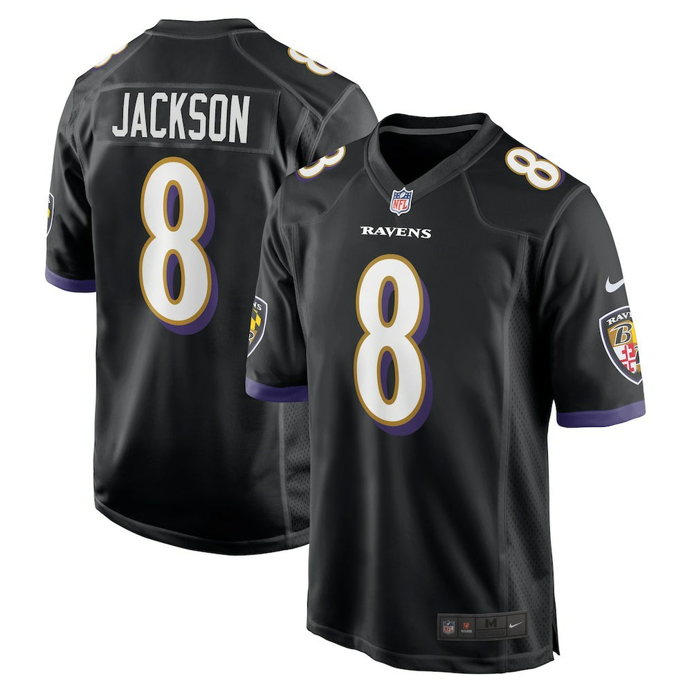 Lamar Jackson Baltimore Ravens Alternate Game Jersey - Black | Nike online