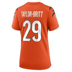 Cam Taylor-Britt Cincinnati Bengals Women's Alternate Game Jersey - Orange | Nike for sale