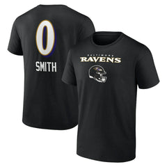 Roquan Smith Baltimore Ravens Team Wordmark Player Name & Number T-Shirt - Black on sale