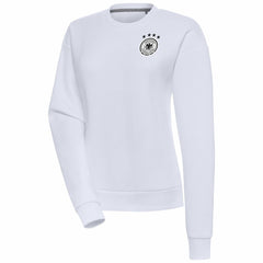 Germany National Team Women's Takeover Crewneck Pullover Sweatshirt - White sale