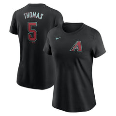 Alek Thomas Arizona Diamondbacks Women's 2024 Fuse Name & Number T-Shirt - Black | Nike