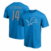 Amon-Ra St. Brown Detroit Lions Big & Tall Player Name & Number T-Shirt - Blue outlet