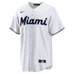 Miami Marlins Home Big & Tall Replica Jersey - White | Nike
