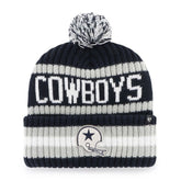 Dallas Cowboys '47 Bering Cuffed Knit Hat with Pom - Navy on sale