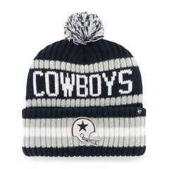 Dallas Cowboys '47 Bering Cuffed Knit Hat with Pom - Navy on sale