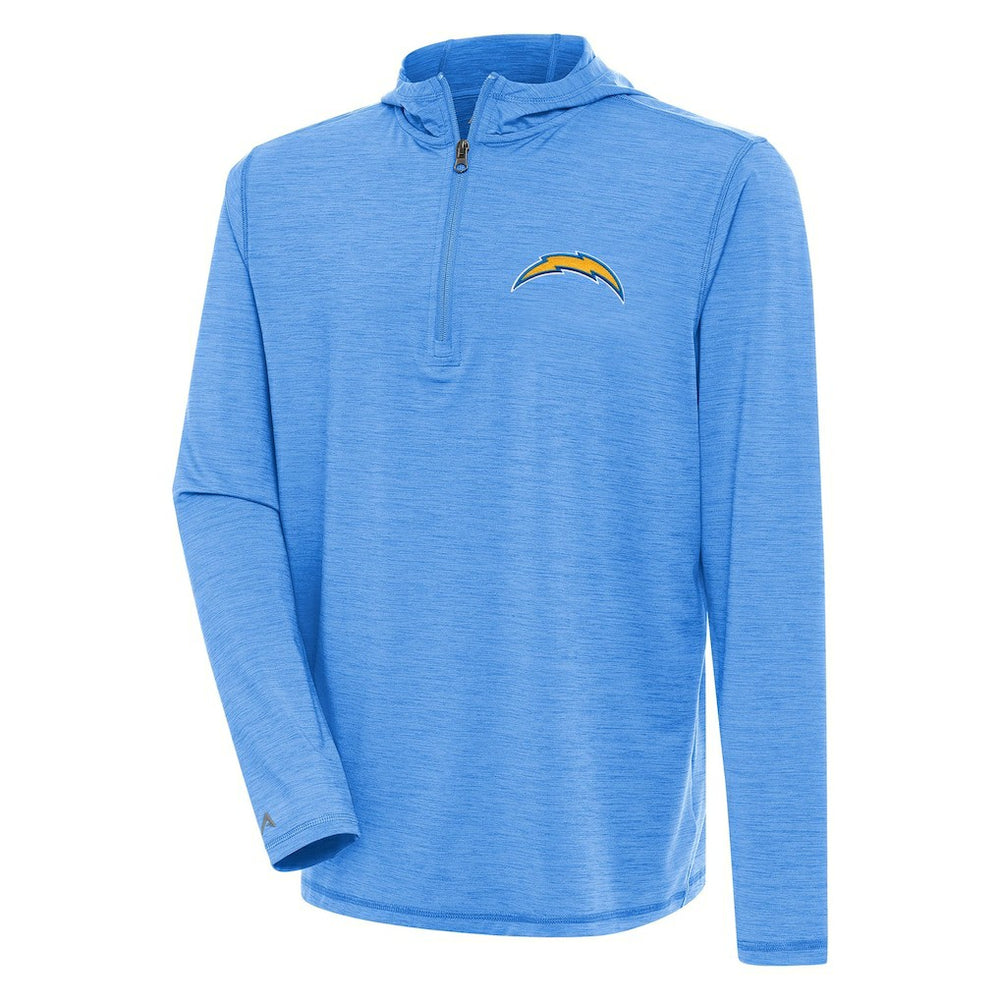 Los Angeles Chargers Antigua Tidy Quarter-Zip Pullover Hoodie - Heather Powder Blue outlet