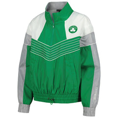 Boston Celtics The Wild Collective Women's Courtside Half-Zip Track Jacket - Kelly Green cheap