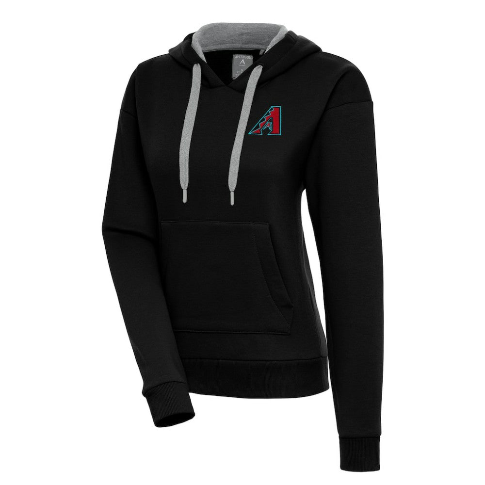 Arizona Diamondbacks Antigua Women's Victory Pullover Hoodie - Black