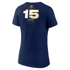 Nikola Jokic Denver Nuggets Women's Behind The Back Name & Number V-Neck T-Shirt sale - Navy online