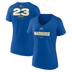 Draymond Green Golden State Warriors Women's Behind The Back Name & Number V-Neck T-Shirt sale - Royal cheap