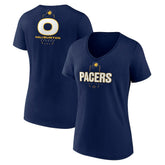 Tyrese Haliburton Indiana Pacers Women's Behind The Back Name & Number V-Neck T-Shirt - Navy cheap