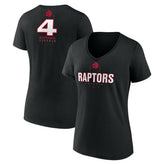 Scottie Barnes Toronto Raptors Women's Behind The Back Name & Number V-Neck T-Shirt - Black online
