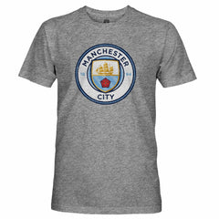 Manchester City 1863FC Tri-Blend Color Crest T-Shirt - Heather Gray discount