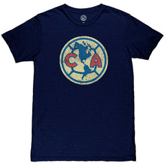 Club America 1863FC Color Crest Slub T-Shirt - Navy on sale