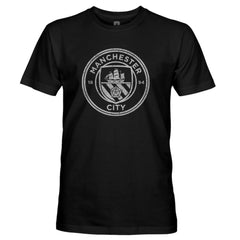 Manchester City 1863FC Mono Crest Slub T-Shirt - Black online