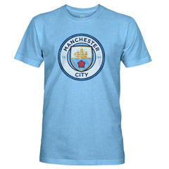 Manchester City 1863FC Color Crest Twisted Tri-Blend Slub T-Shirt - Sky Blue outlet
