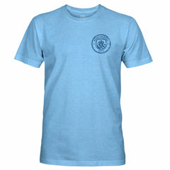 Manchester City 1863FC Front Back Text Twisted Tri-Blend Slub T-Shirt - Sky Blue shop
