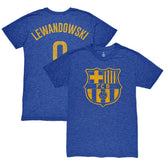 Robert Lewandowski Barcelona 1863FC Player Name & Number Twisted Tri-Blend Slub T-Shirt - Heather Royal shop