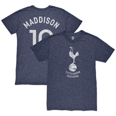 James Maddison Tottenham Hotspur 1863FC Player Name & Number Twisted Tri-Blend Slub T-Shirt - Heather Navy outlet