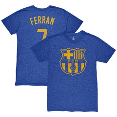 Ferran Torres Barcelona 1863FC Player Name & Number Twisted Tri-Blend Slub T-Shirt - Heather Royal shop