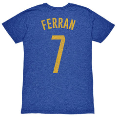 Ferran Torres Barcelona 1863FC Player Name & Number Twisted Tri-Blend Slub T-Shirt - Heather Royal shop
