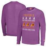 Phoenix Suns Homage Unisex Holiday Tri-Blend Raglan Pullover Sweatshirt - Purple sale