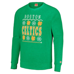 Boston Celtics Homage Unisex Holiday Raglan Pullover Sweatshirt - Kelly Green sale
