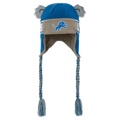 Detroit Lions Youth Wordmark Ears Trooper Knit Hat - Blue sale