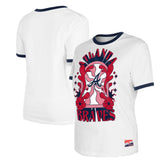 Atlanta Braves Women's Oversized Ringer T-Shirt - White | New Era
