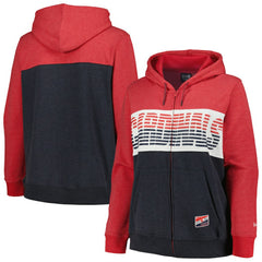 St. Louis Cardinals Women's Plus Size Color Block Full-Zip Hoodie - Red | New Era