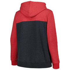 St. Louis Cardinals Women's Plus Size Color Block Full-Zip Hoodie - Red | New Era