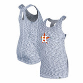 Houston Astros Women's Space Dye Keyhole Back Tank Top - Navy | New Era