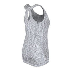 Chicago White Sox Women's Space Dye Keyhole Back Tank Top - Black | New Era