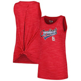 St. Louis Cardinals Women's Space-Dye Active Tank Top - Red | New Era